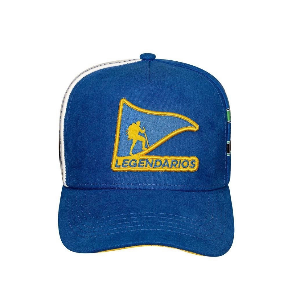 CAP Snapback Suede Blue Brasil