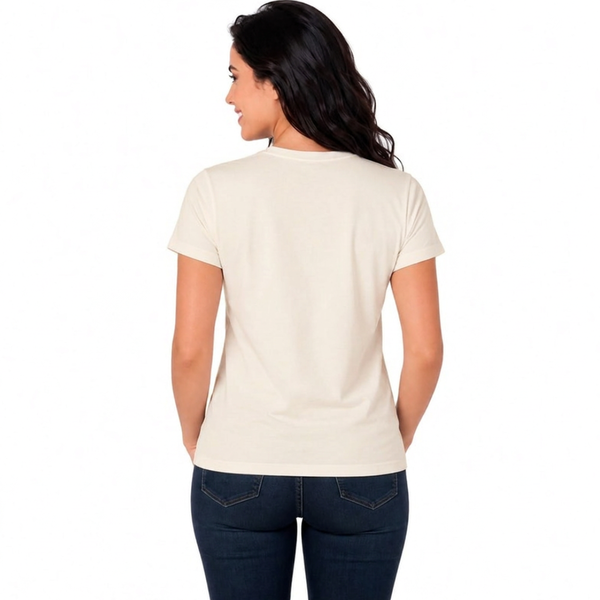 T-Shirt Wives - Off-White/Orange