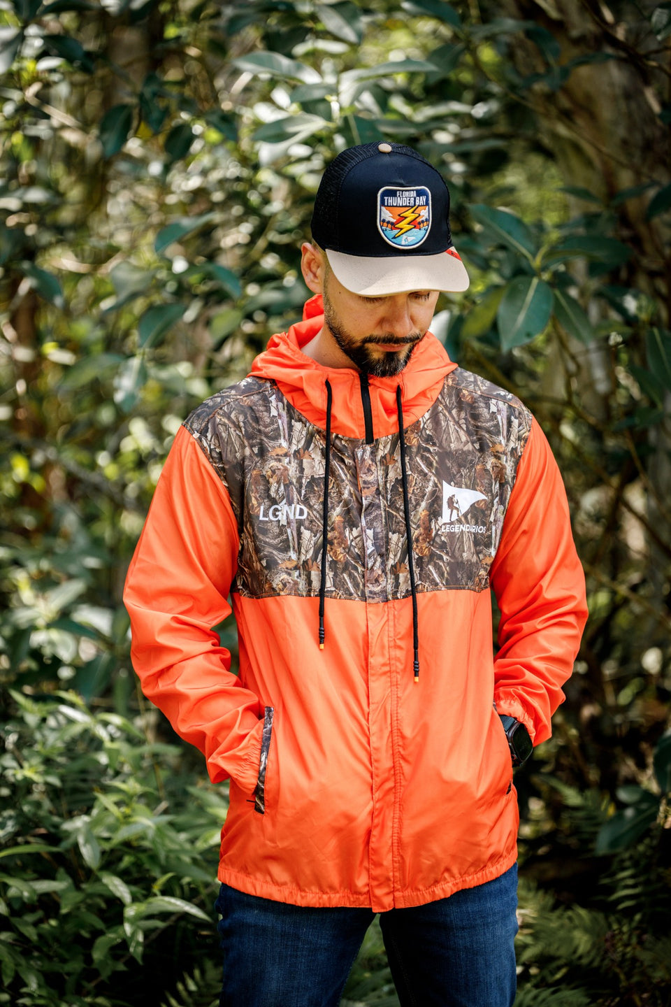 Legendarios Camuflagem Orange Windbreaker (LGF)