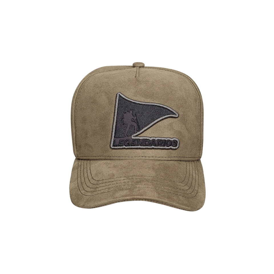 CAP Snapback Suede Moss Green / Black Logo