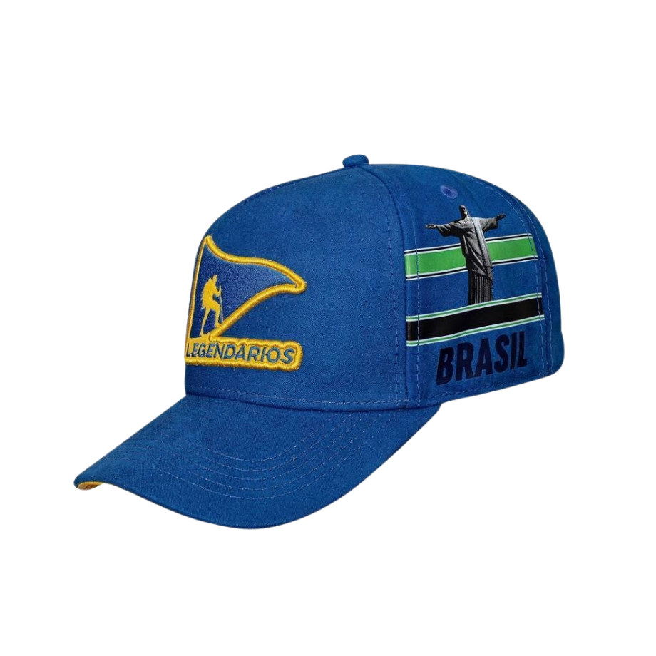 CAP Snapback Suede Blue Brasil