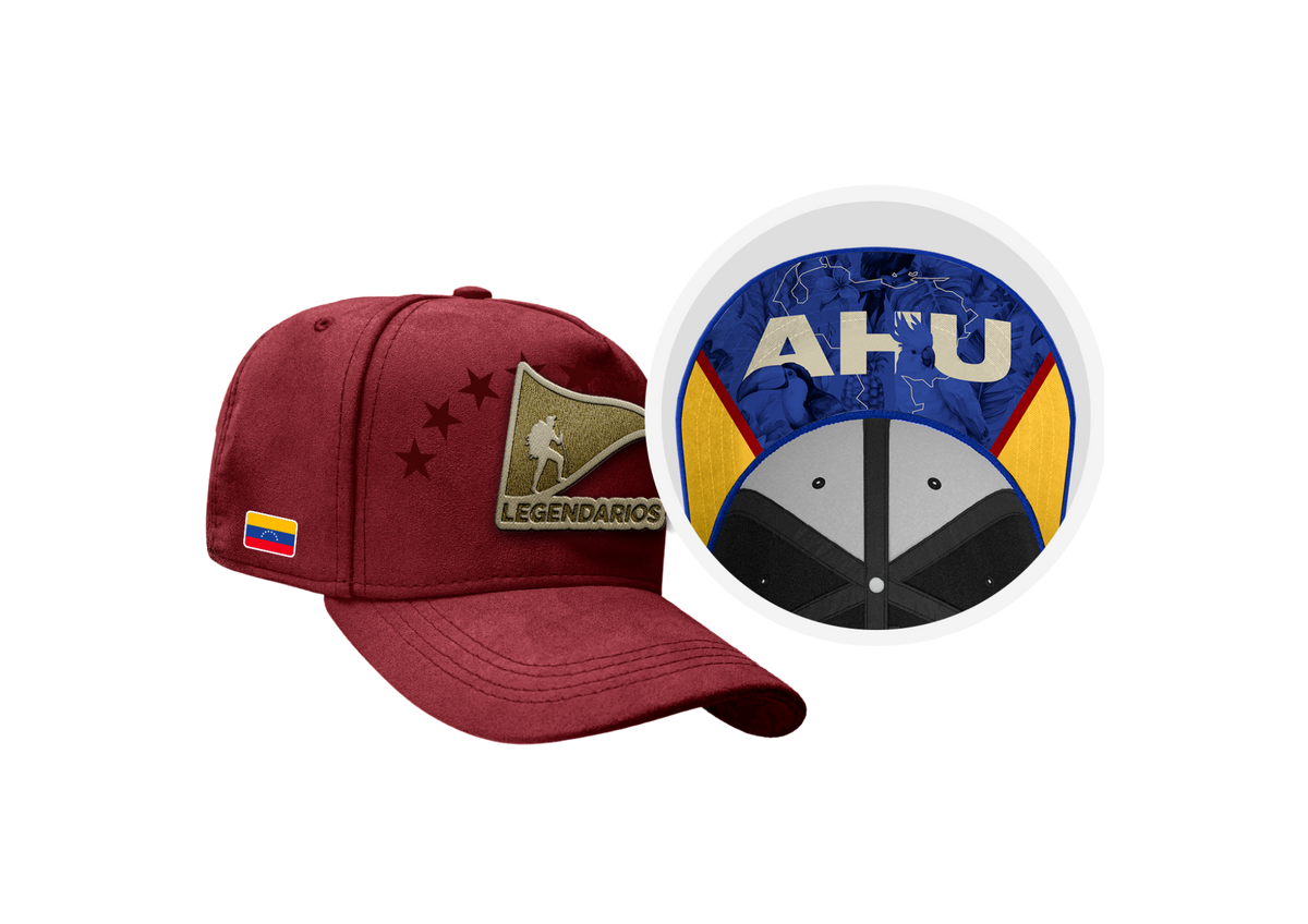 CAP Snapback Suede Red - Venezuela