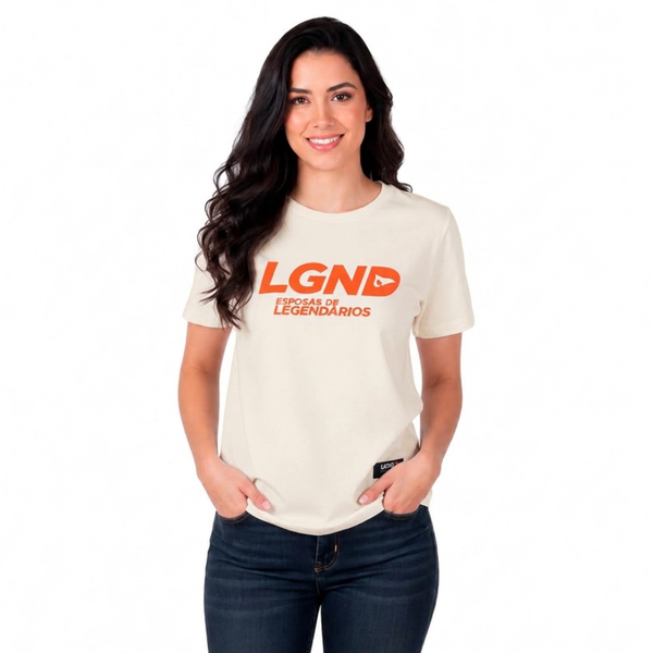 T-Shirt Wives - Off-White/Orange