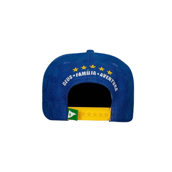 CAP Snapback Suede Blue - Brazil