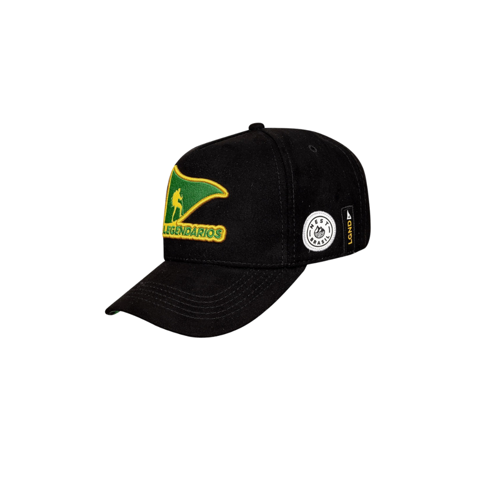 Gorra Negra/ LGND  Verde  (FLD)