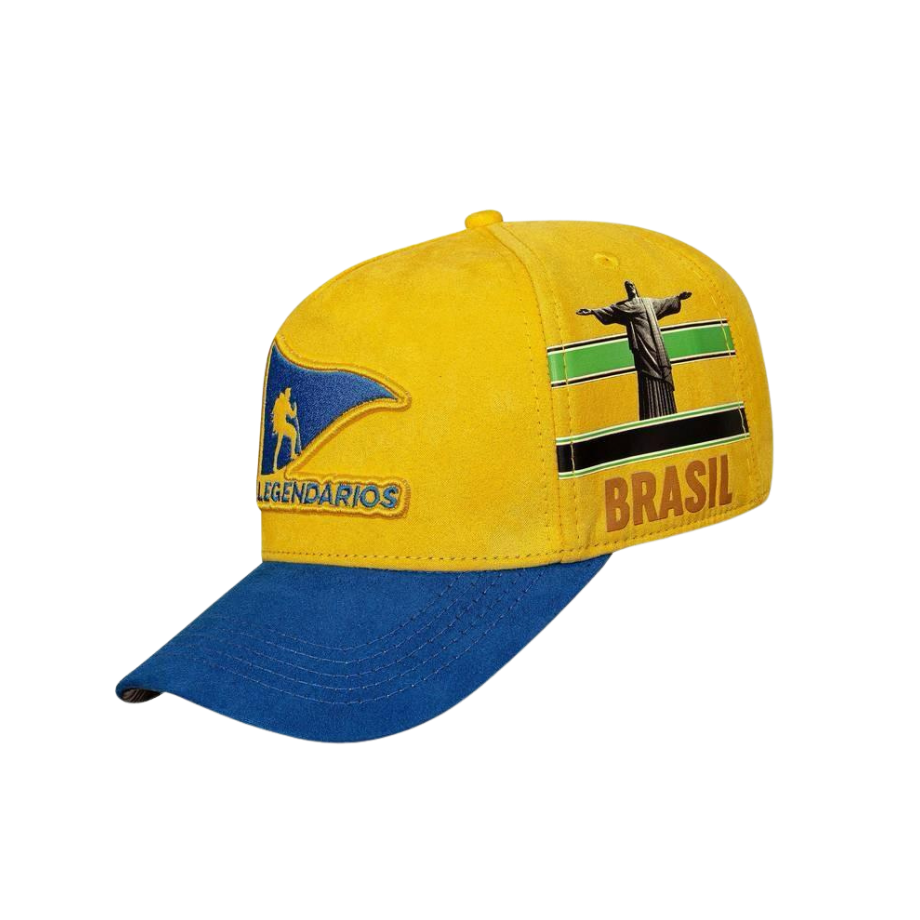 CAP Snapback Suede Yellow - Brazil