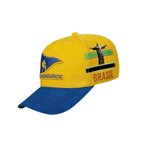 CAP Snapback Suede Yellow - Brazil