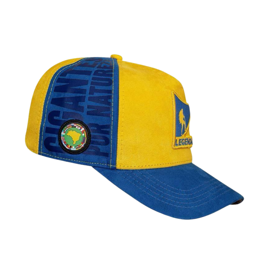 CAP Snapback Suede Yellow - Brazil