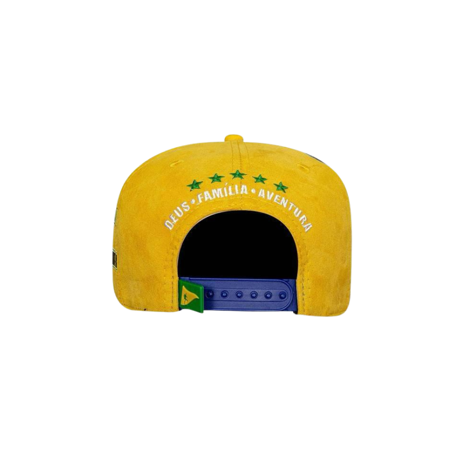 CAP Snapback Suede Yellow - Brazil