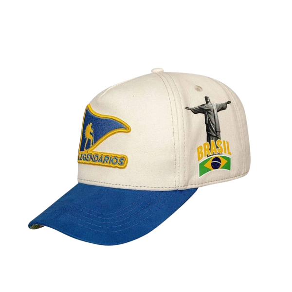 Cap Snapback Suede Brazil - Off-White