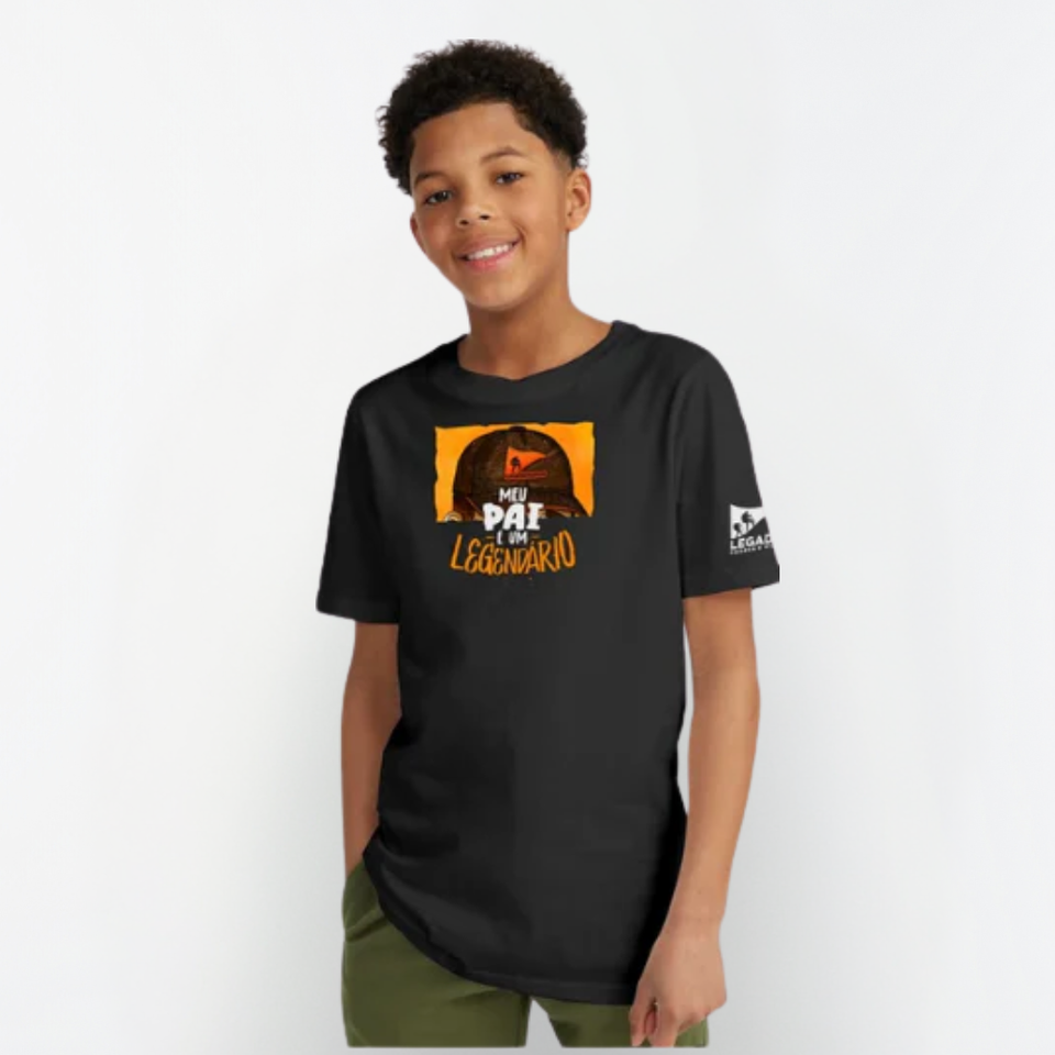 My Dad is a LGND Cap Black Kids T-shirt (Kids)