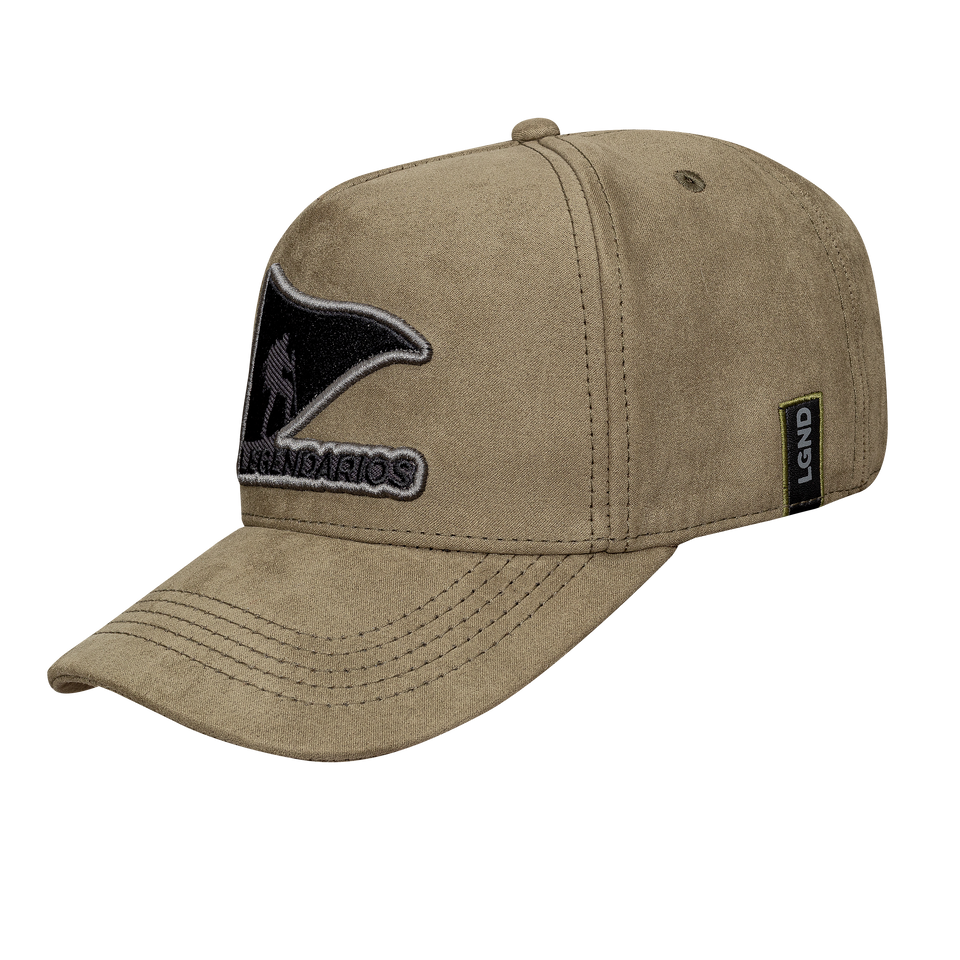 CAP Snapback Suede Moss Green / Black Logo