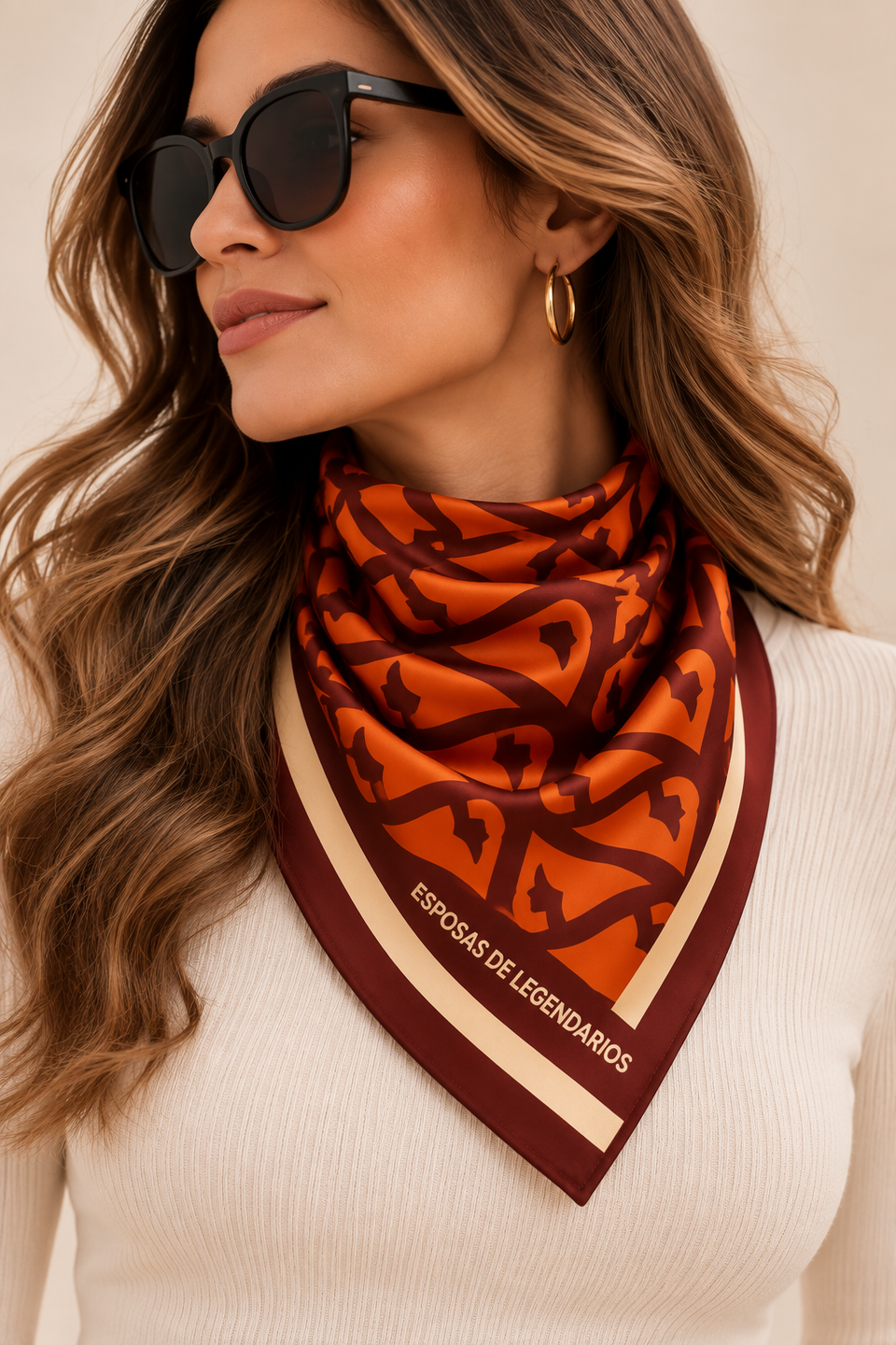 Scarf Esposas de Legendarios Orange/Wine