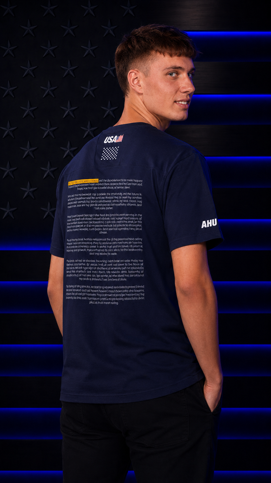 USA Glory Navy Blue T-shirt