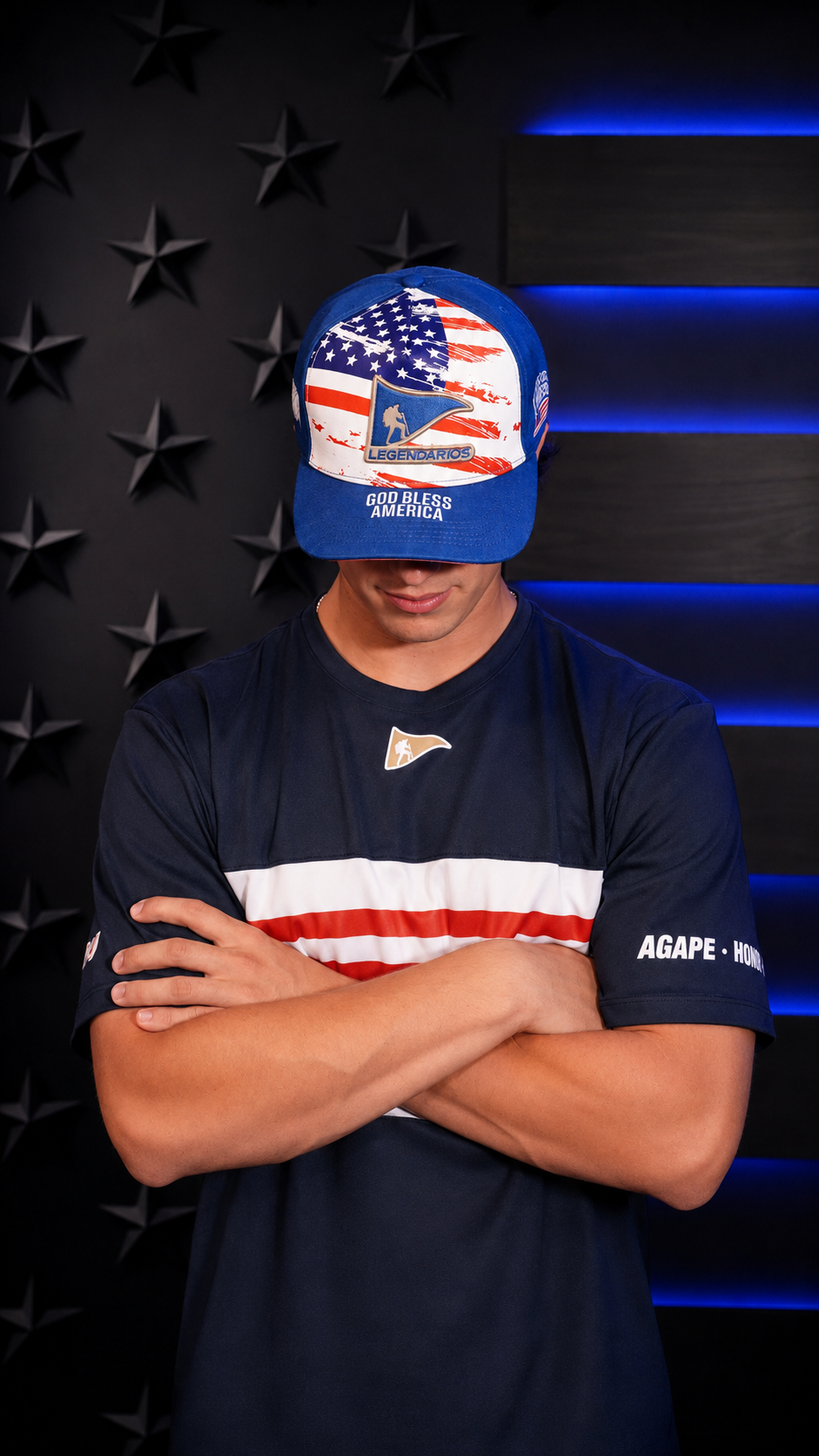 T-Shirt USA Glory - Navy Blue