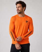 T-Shirt Dry-Fit - Men's Orange Long Sleeve