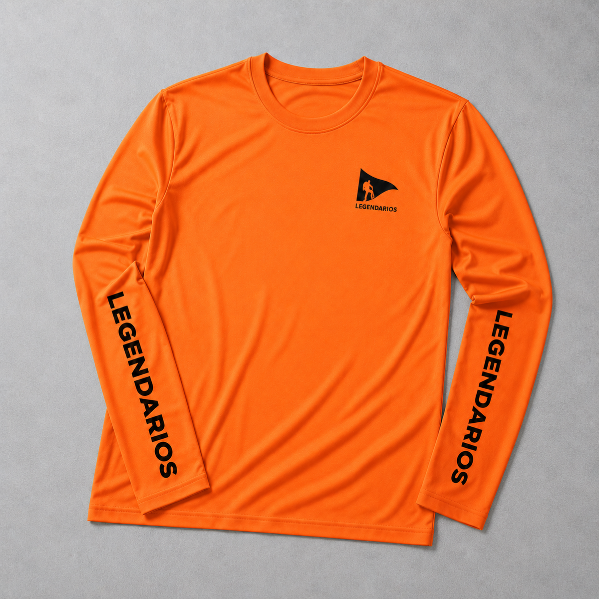 T-Shirt Dry-Fit - Men's Orange Long Sleeve