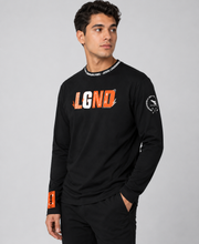LGND Long Sleeve Crew Neck Black Men's T-shirt  (LGDF)