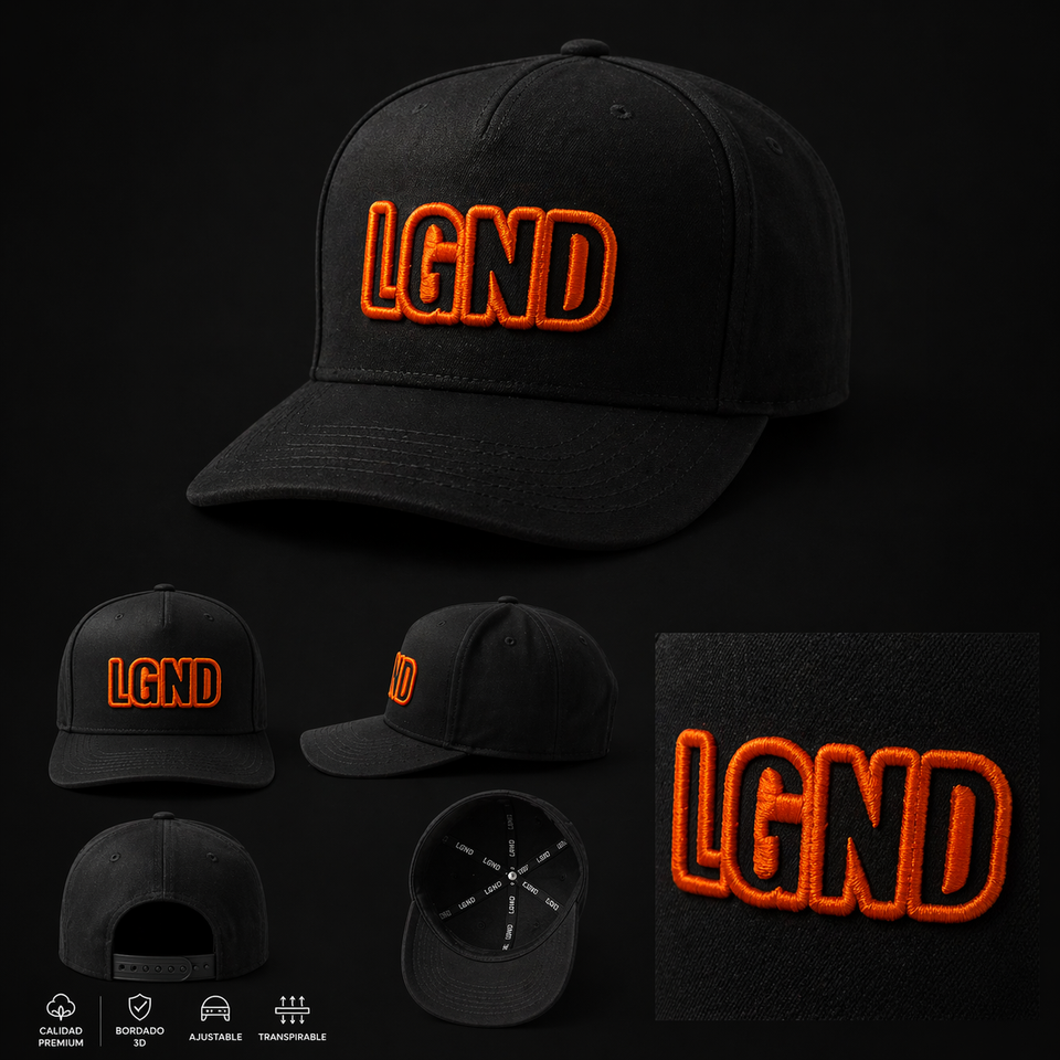 CAP LGND - Back/Orange(FLD)