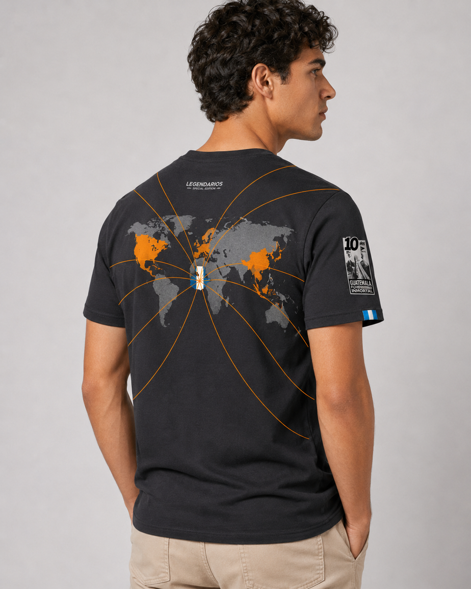 Guatemala 10 years World Black T-shirt (LGDF)