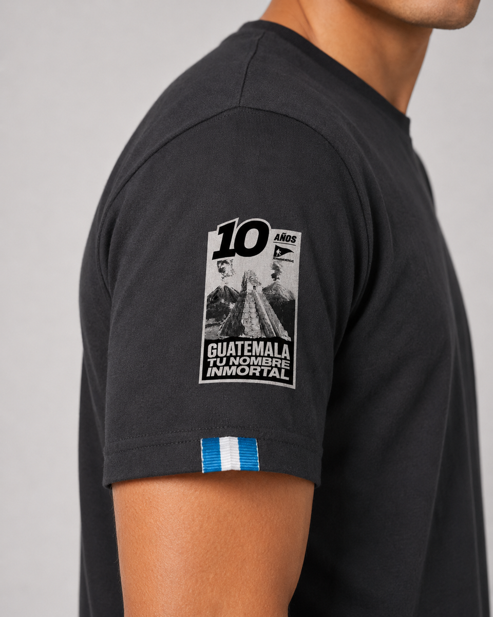 Guatemala 10 years World Black T-shirt (LGDF)