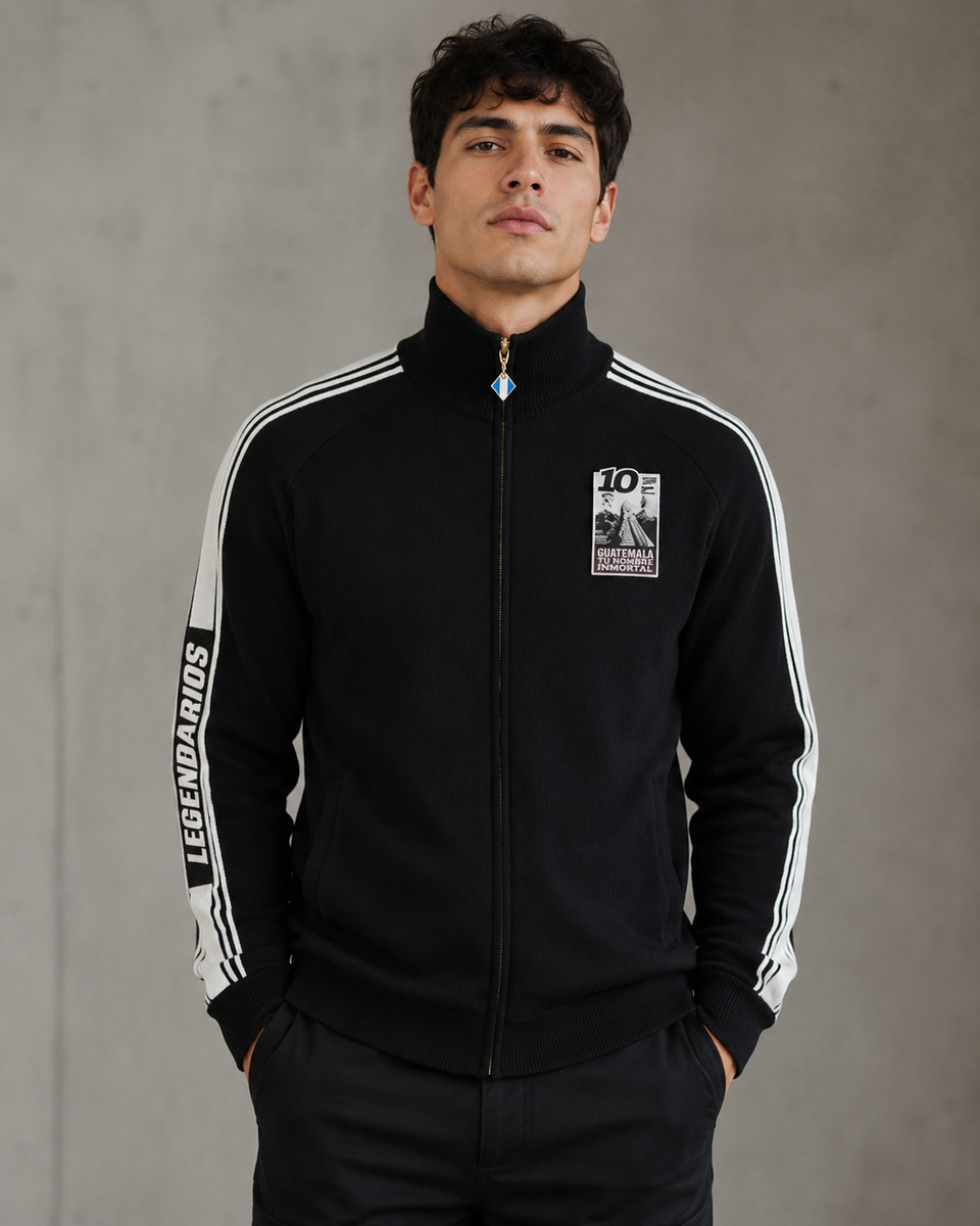 NEW JACKET NEGRA LINEAS BLANCAS (LGF)