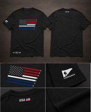 T-Shirt USA Stars - Black