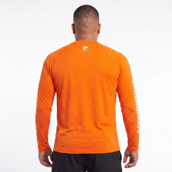 T-Shirt Dry-Fit New Collection - Orange Long Sleeve
