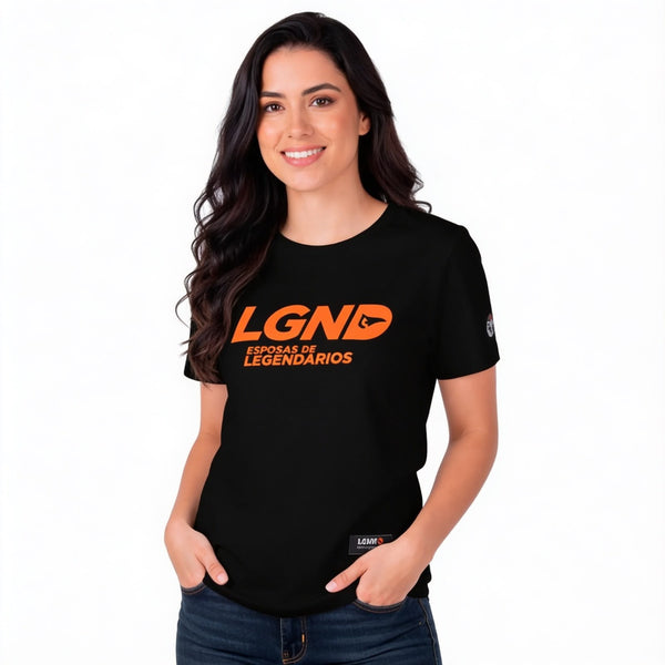 T-Shirt Wives - Black/Orange