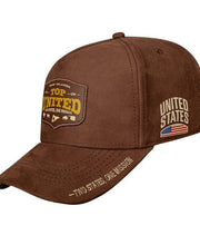 CAP Snapback Suede Top United Texas · Oklahoma - Brown