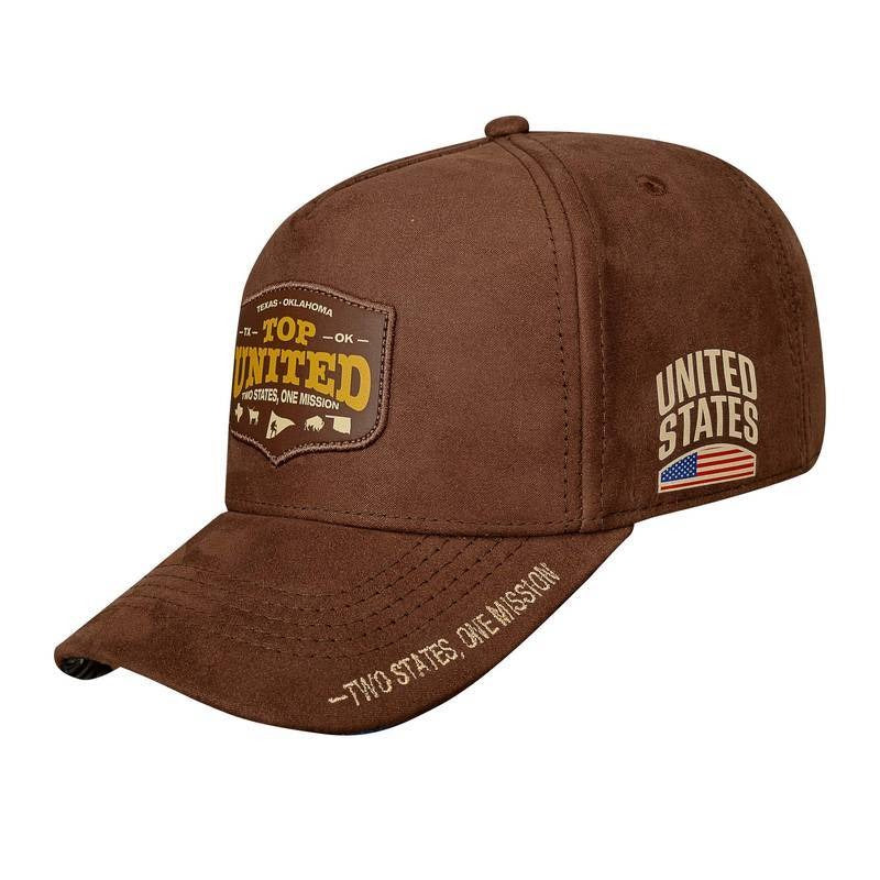 CAP Snapback Suede Top United Texas · Oklahoma - Brown