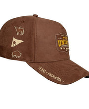 CAP Snapback Suede Top United Texas · Oklahoma - Brown