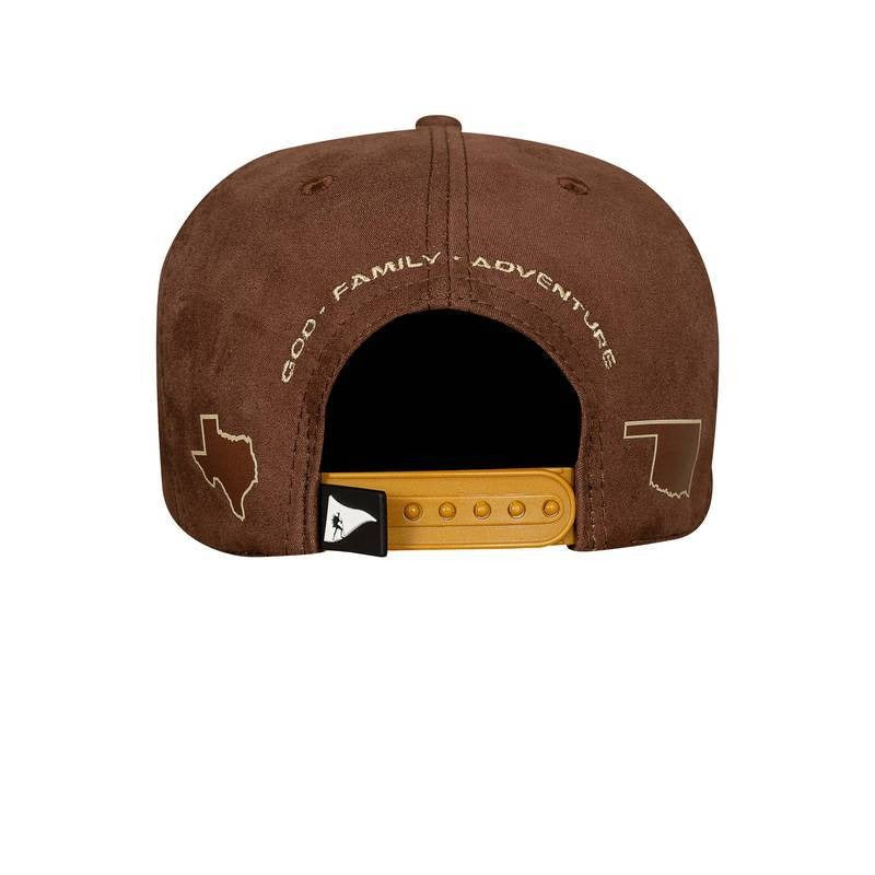 CAP Snapback Suede Top United Texas · Oklahoma - Brown