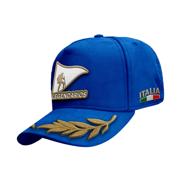 Cap Snapback Suede Italia - Blue/Silver