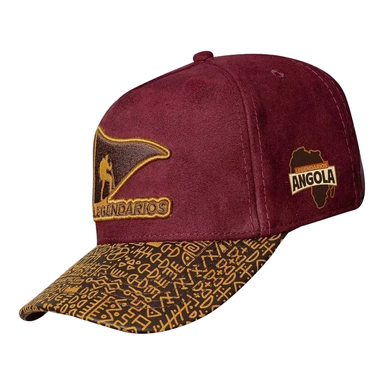 Cap Angola - Red/Gold