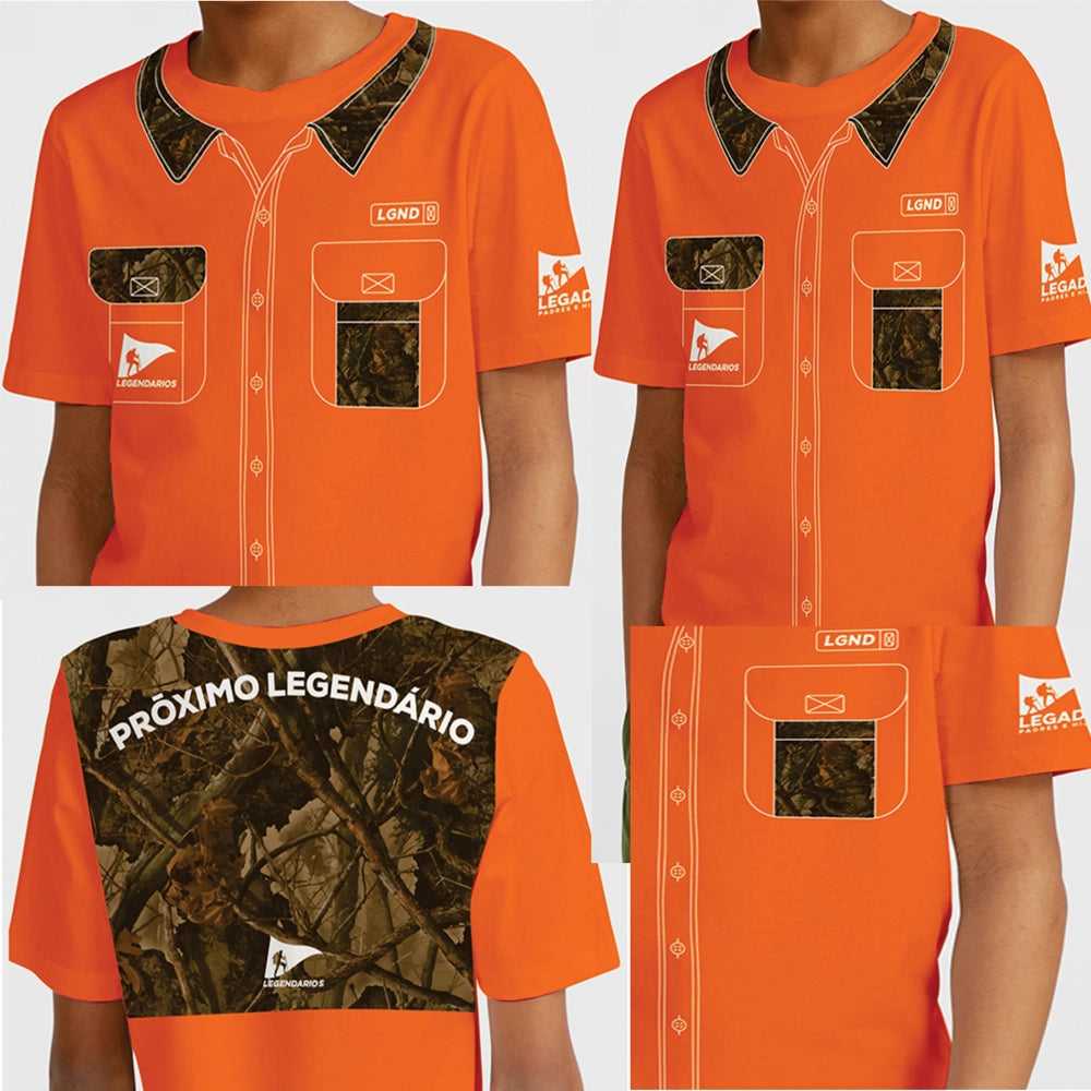 Kids T-Shirt Camouflage - Orange