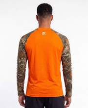Dry-Fit T-Shirt with Camouflage Sleeves - Orange