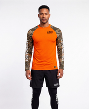 Dry-Fit T-Shirt with Camouflage Sleeves - Orange