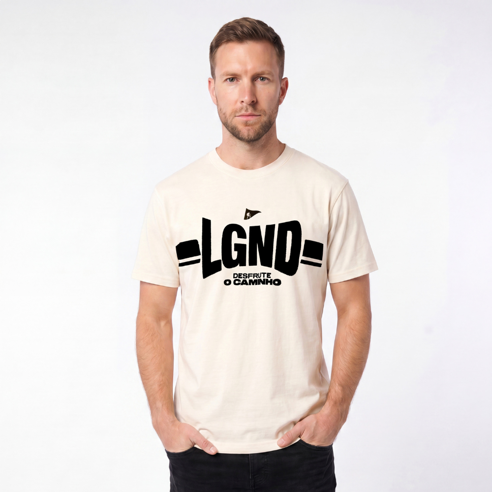 T-Shirt Enjoy the Journey Print Off-White