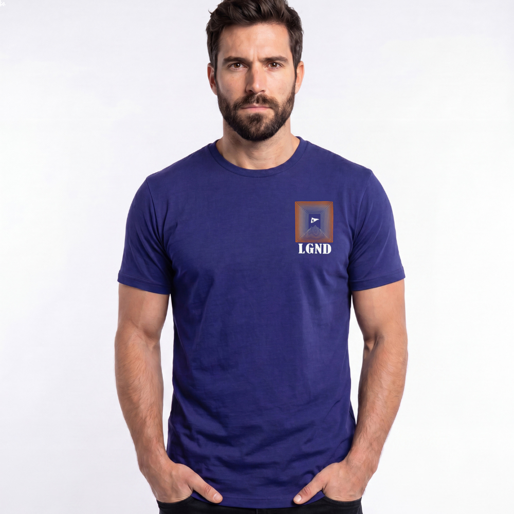 T-Shirt LGND Logo Print Navy Blue