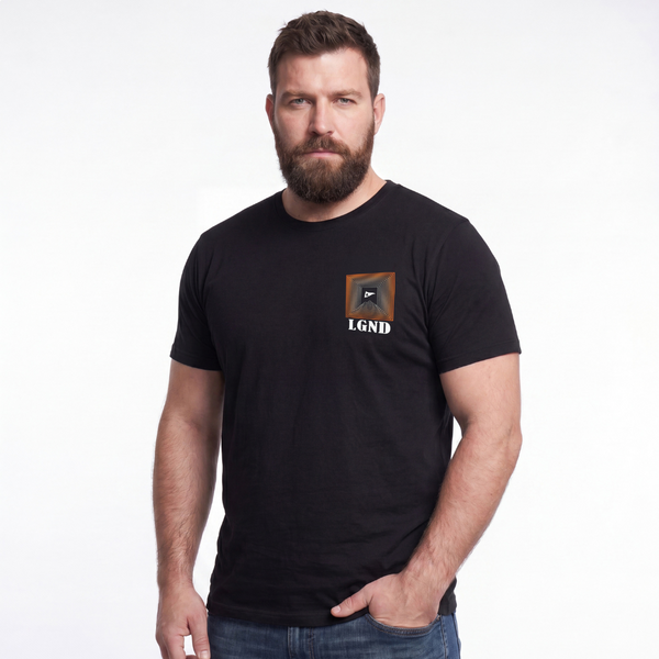 T-Shirt LGND Logo Print Black