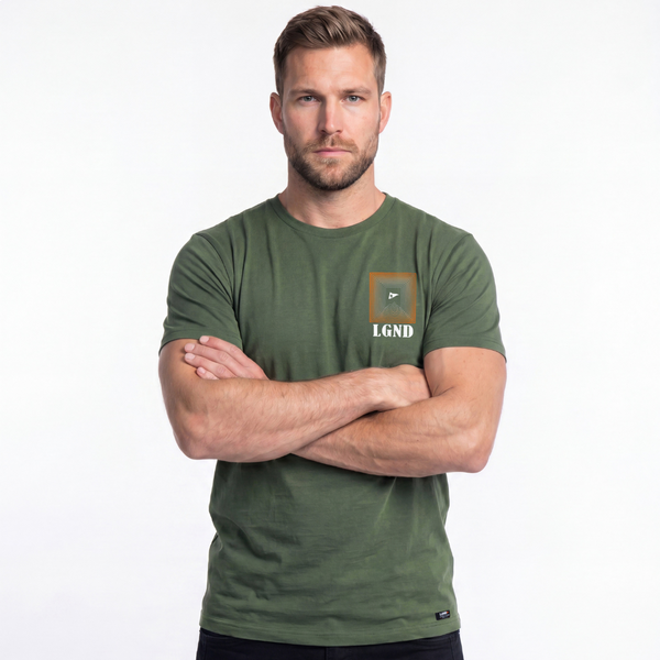 T-Shirt LGND Logo Print Green