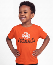Kids T-Shirt My Dad is a LGND - Orange