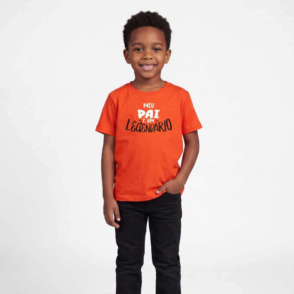 My Dad is a LGND Orange Kids T-shirt (Kids)