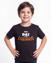 Kids T-Shirt My Dad is a LGND - Black 2