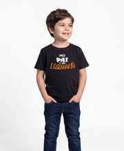 Kids T-Shirt My Dad is a LGND - Black 2