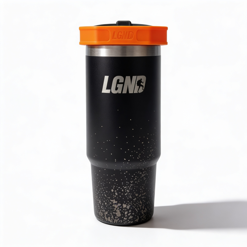 LGND Tumbler Flip Straw - Black 30oz