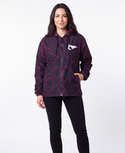 Outerwear Women's Windbreaker - Black/Pink