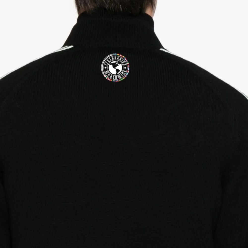 Outerwear White Striped Jacket - Black