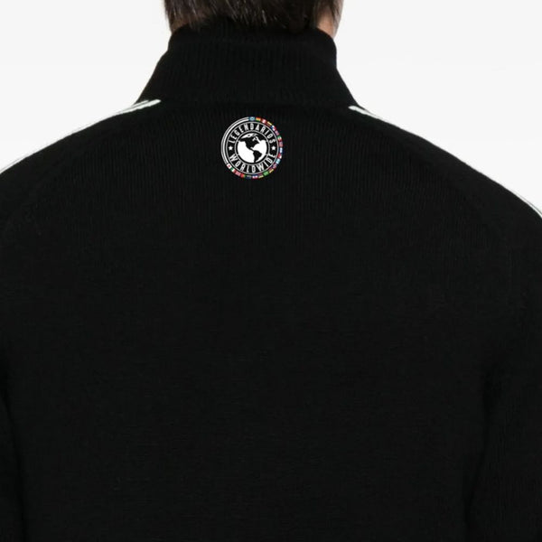 Outerwear White Striped Jacket - Black